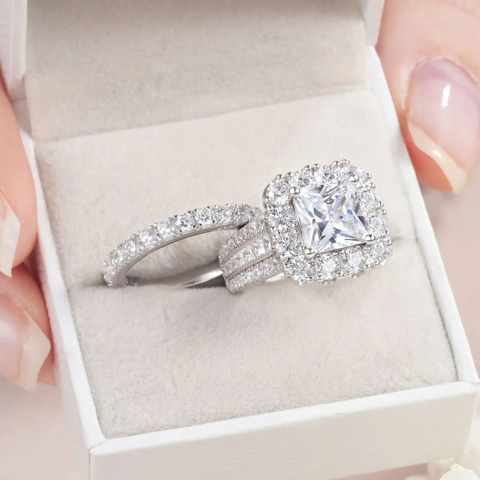 Ring Celeste Princess Cut Bridal