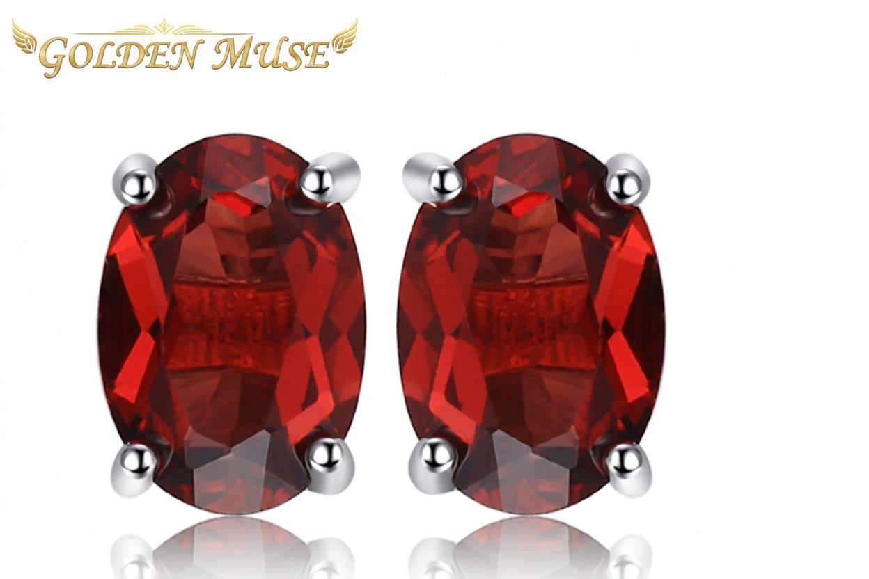 Earrings Natural Gemstone Stud