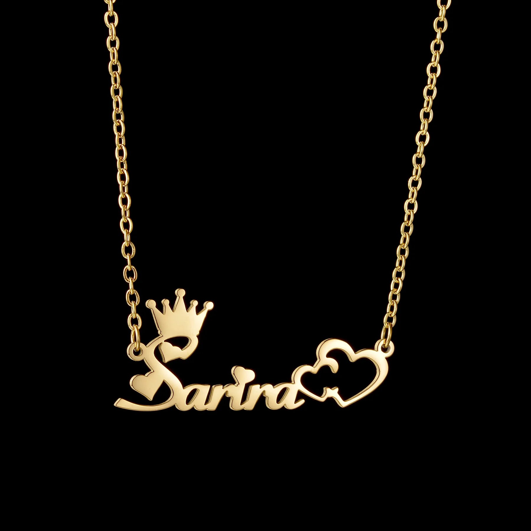 Necklace Personalized Heart Name