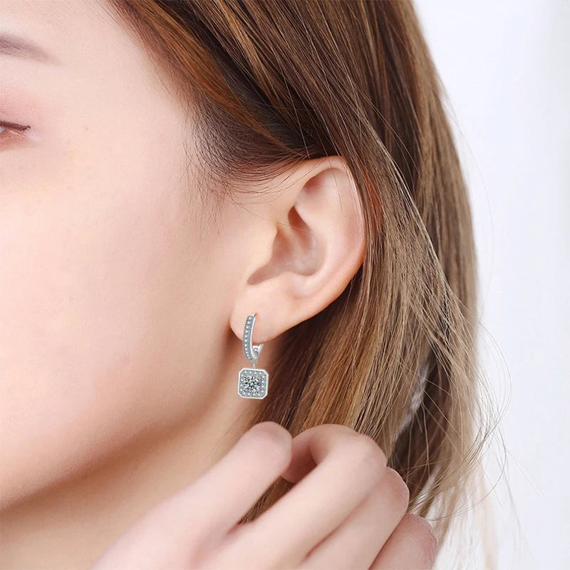 Earrings Luna Square Hoop