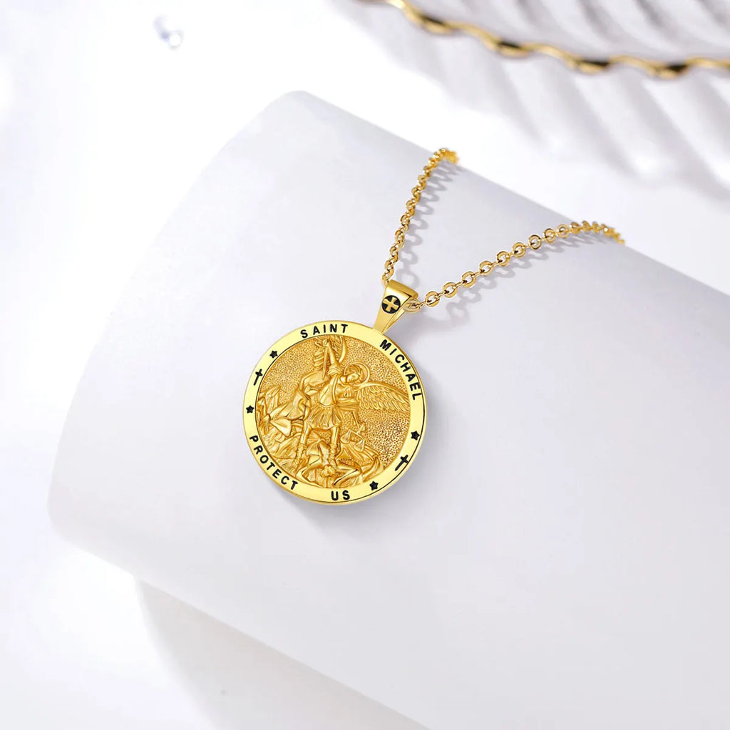 Necklace Saint Michael Archangel Gold