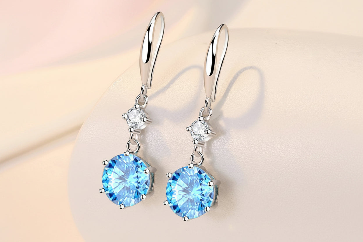 Earrings Sapphire Glow