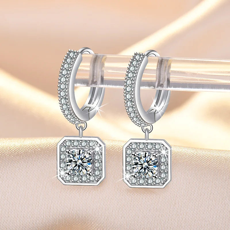Earrings Luna Square Hoop
