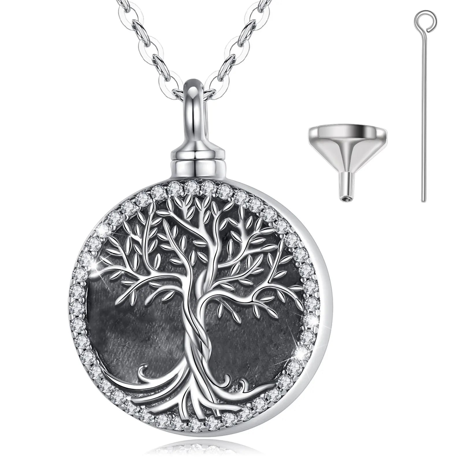 Necklace Tree of Life Memorial Heart