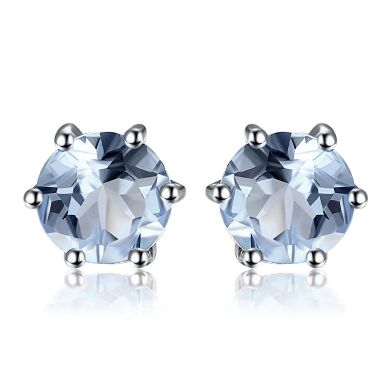 Earrings Genuine Gemstone Stud