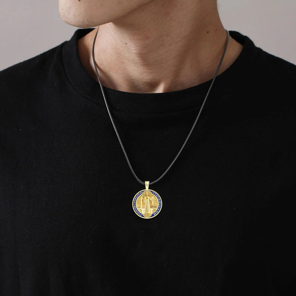 Necklace Saint Benedict Gold Cross