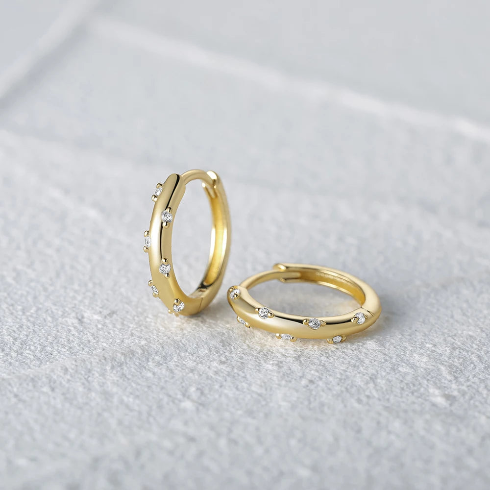 Earrings Tiny Gold Hoop