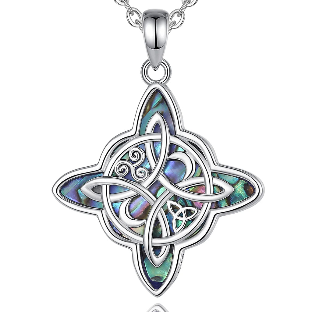 Necklace Mystic Witch Knot Abalone