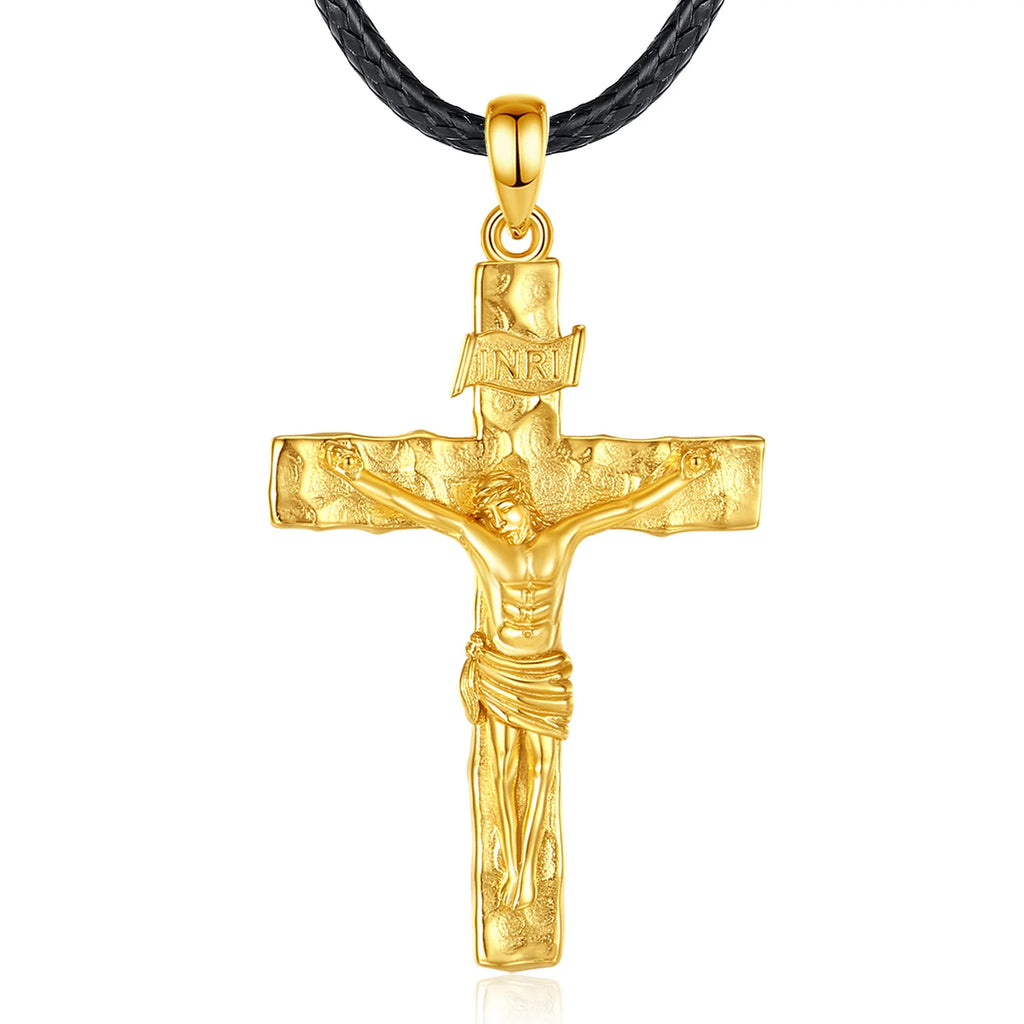 Necklace Golden Crucifix Cross