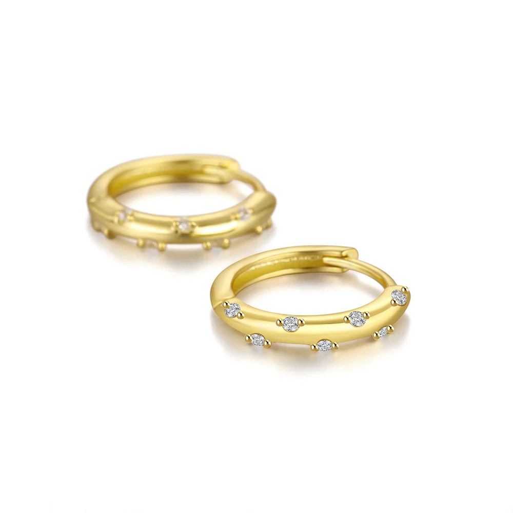 Earrings Tiny Gold Hoop