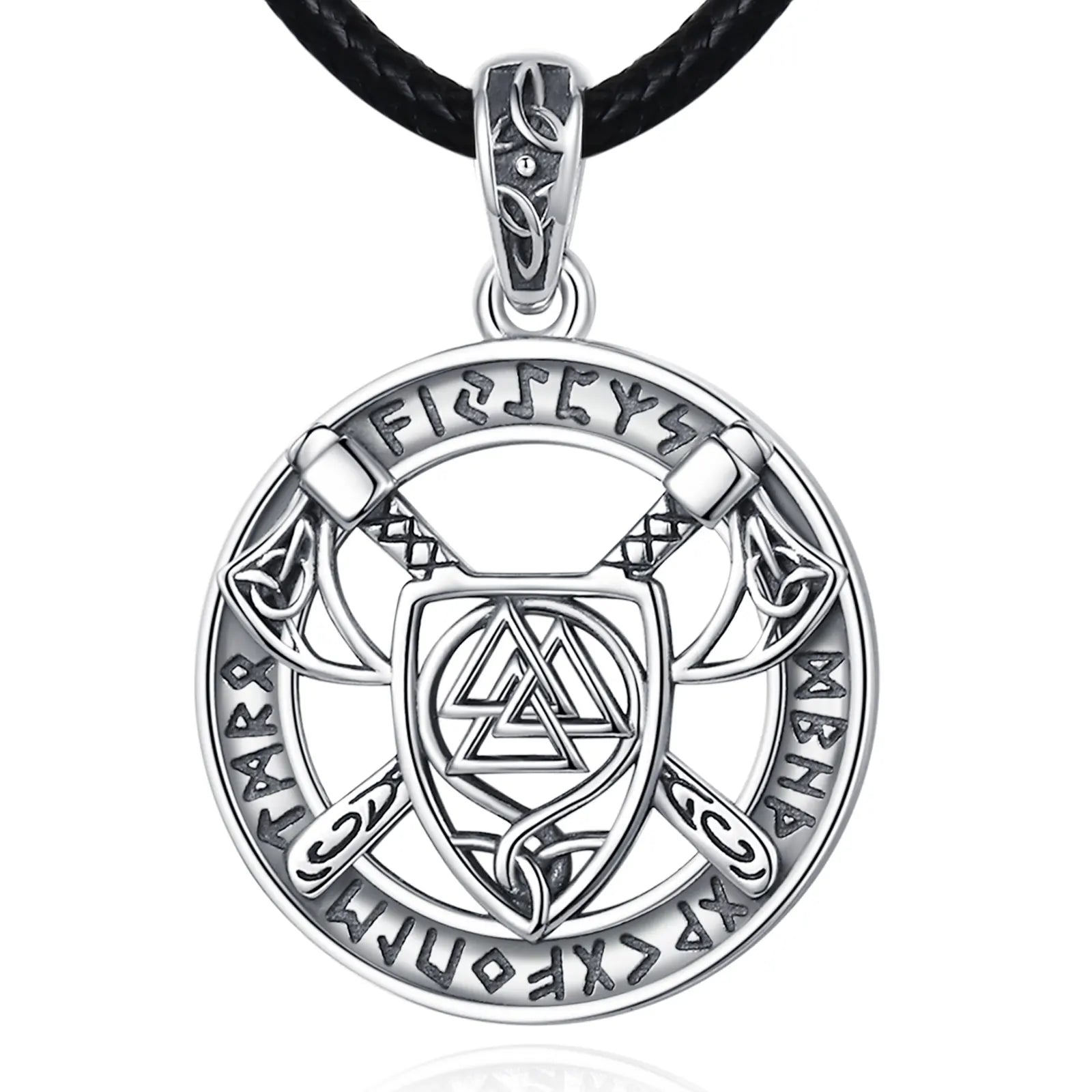 Necklace Viking Pattern Knot Pendant