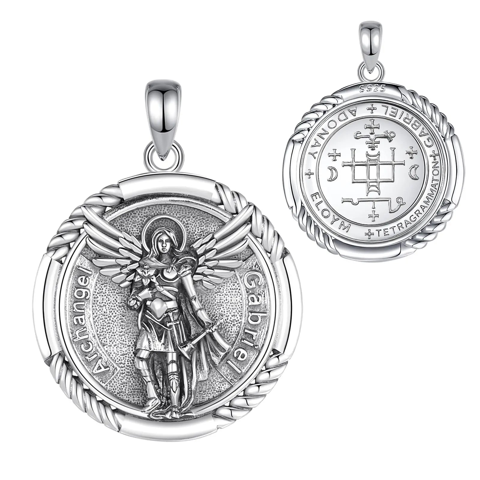 Necklace Saint Gabriel Archangel Medallion