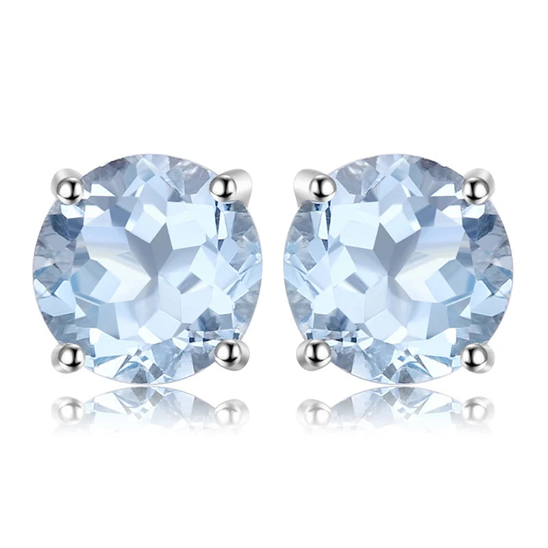 Earrings Natural Gemstone Stud