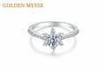 Ring Snowflower Moissanite