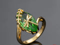 Ring Dragonfly Emerald