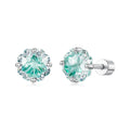 Earrings Green Clover Stud