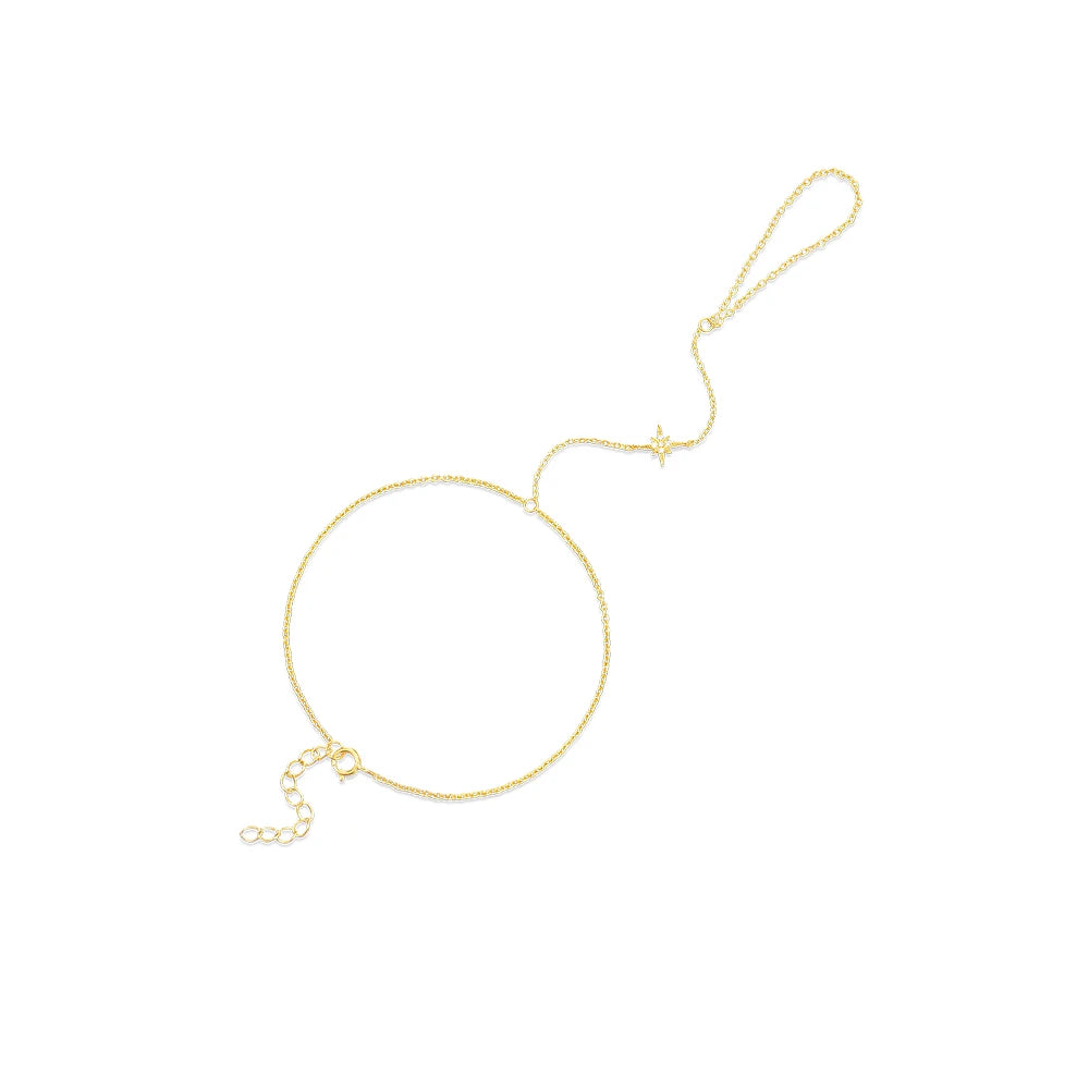 Bracelet Ring Heart Hand