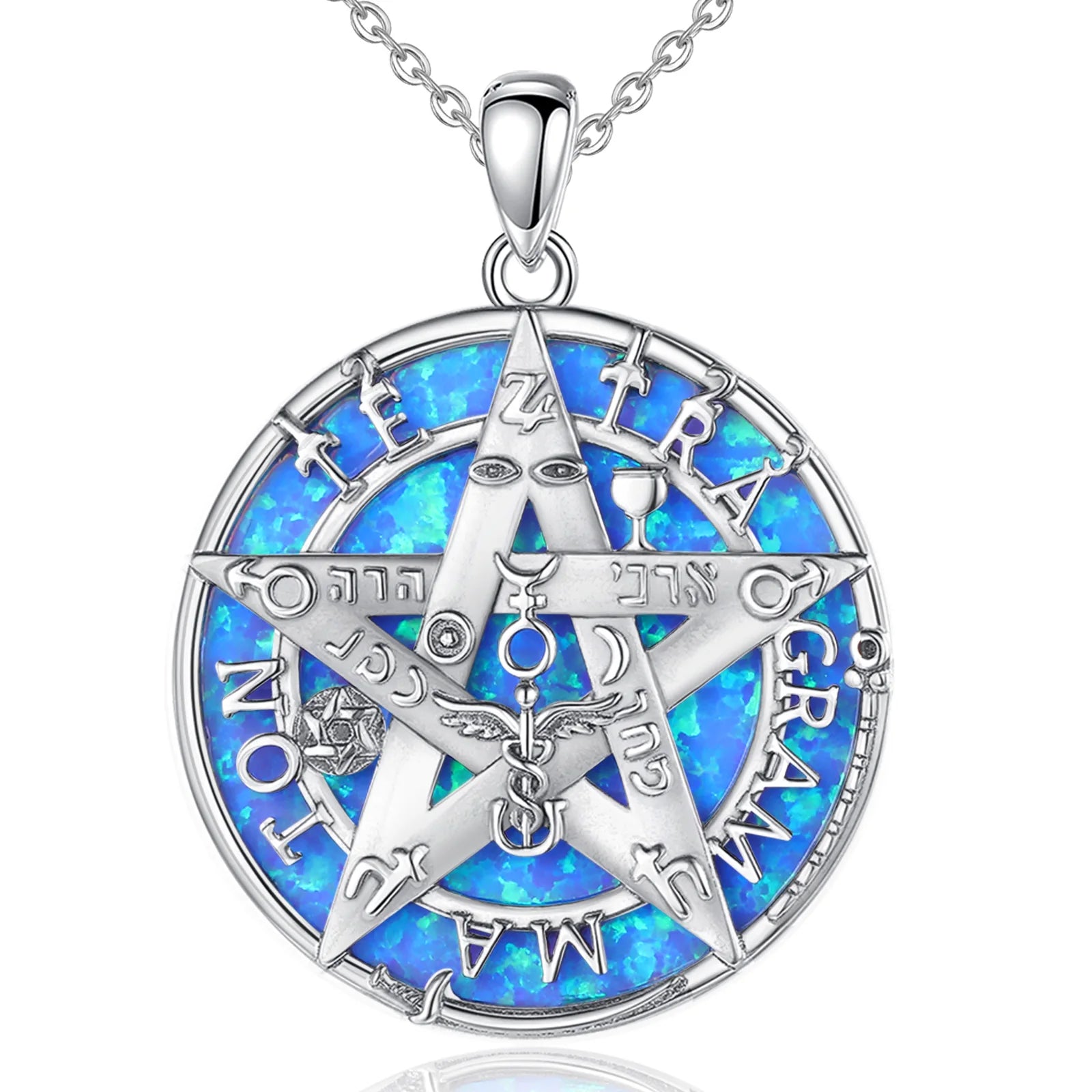 Necklace Tetragrammaton Pentagram