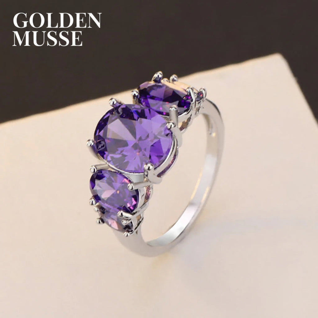 Ring Amethyst Solitaire