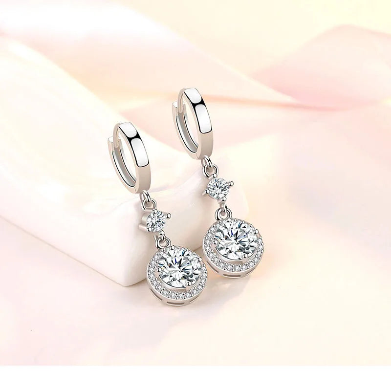 Earrings Luna Crystal Hoop