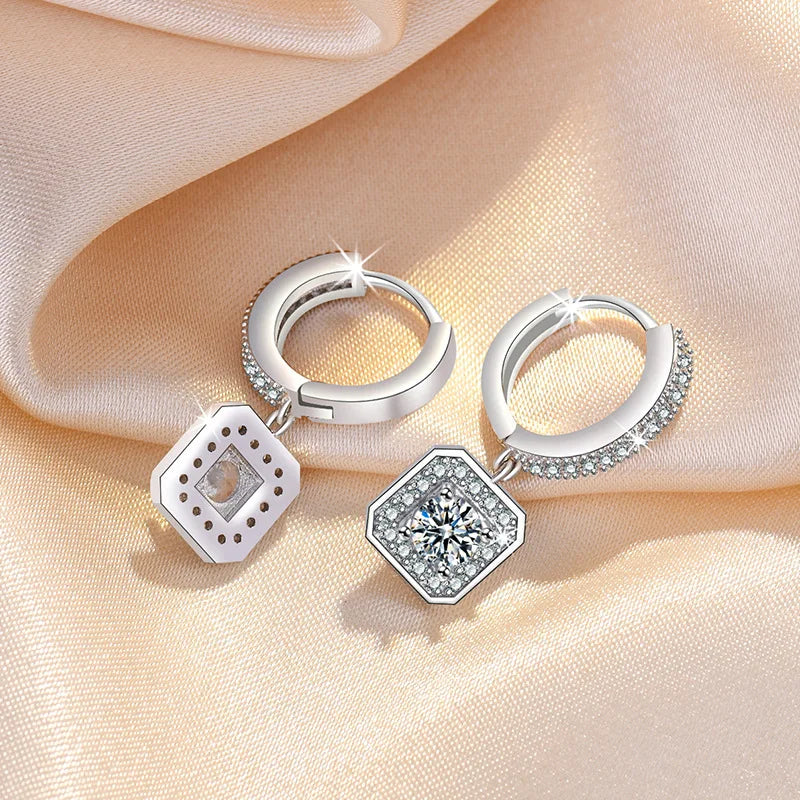 Earrings Luna Square Hoop