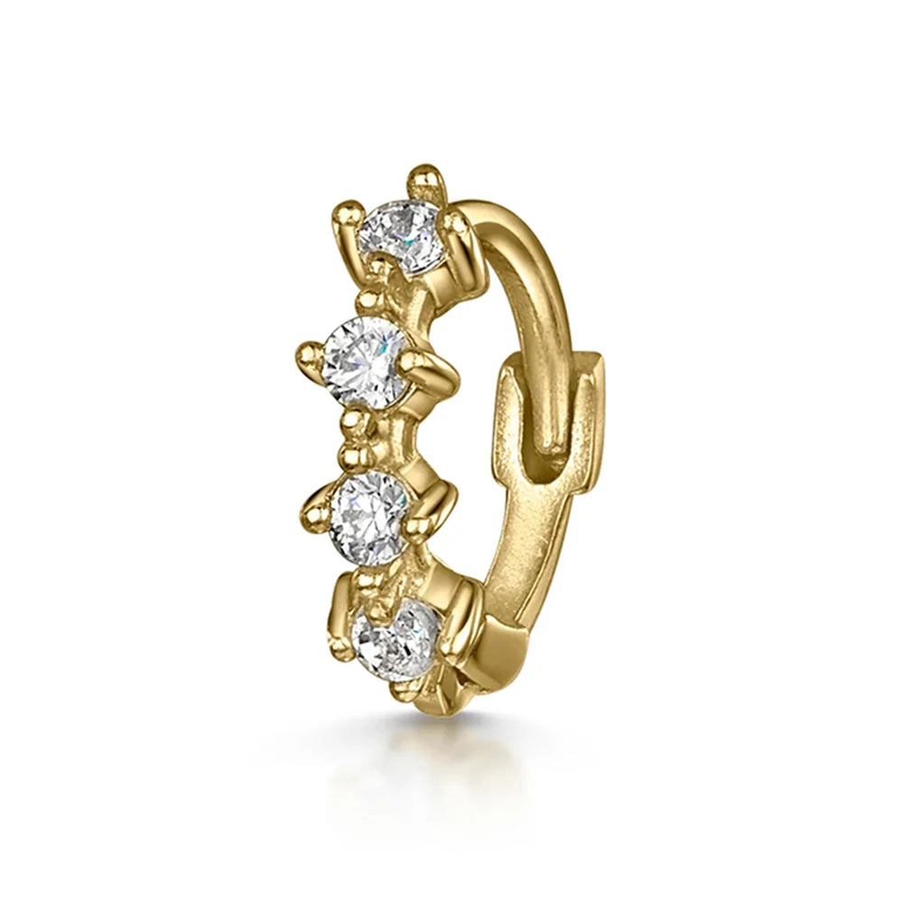 Earrings Tiny Gold Hoop