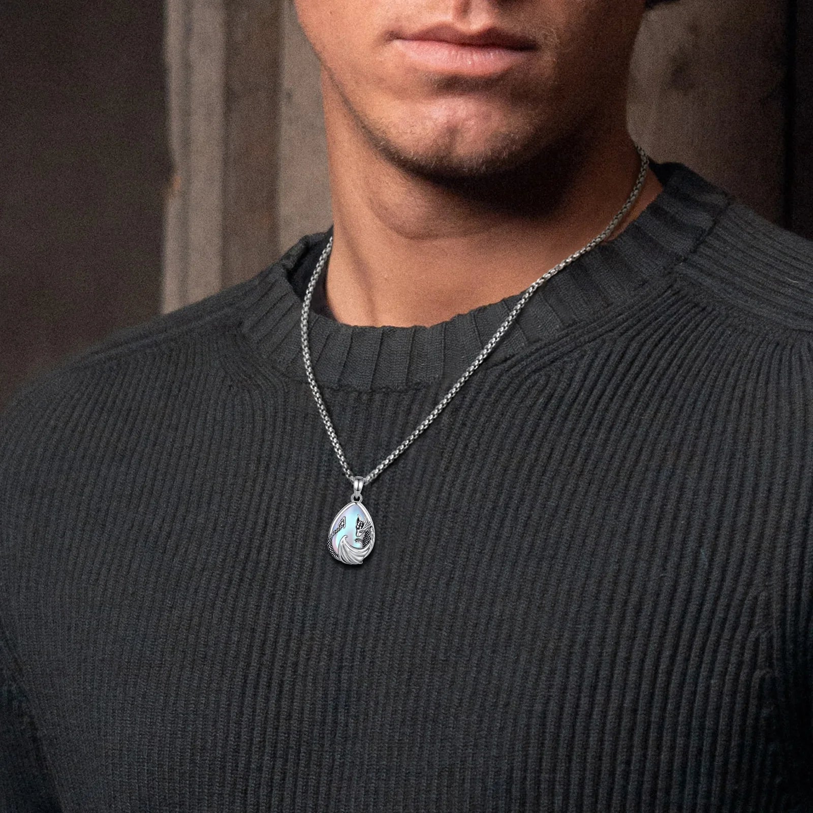 Necklace Energy Healing Silver 975 Spiritual Gift for Women & Men