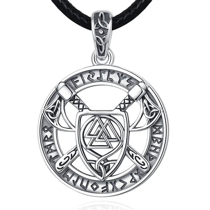 Necklace Viking Pattern Knot Pendant