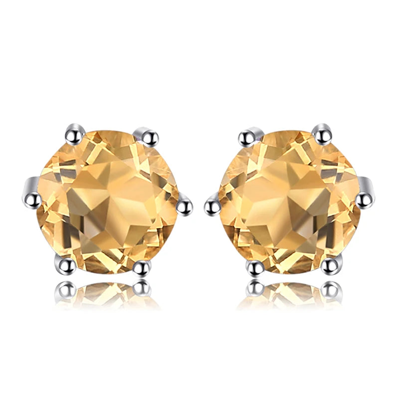 Earrings Genuine Gemstone Stud