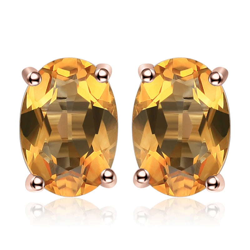 Earrings Natural Gemstone Stud