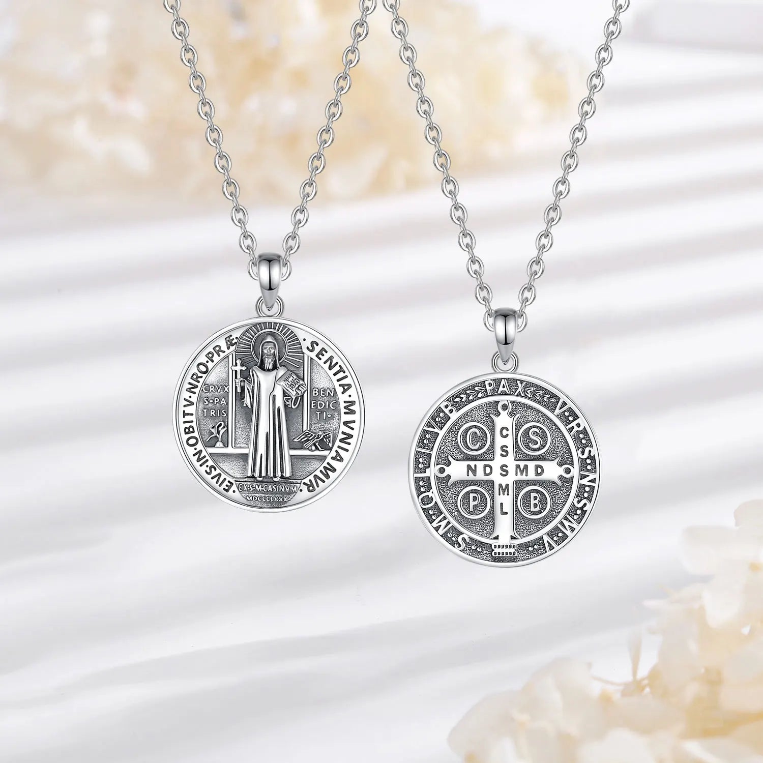 Necklace Saint Benedict Medal