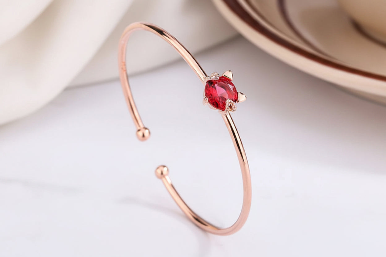 Bracelet Cat Crystal Cuff