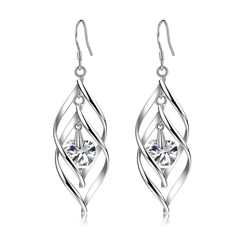 Earrings Crystal Long Dangle