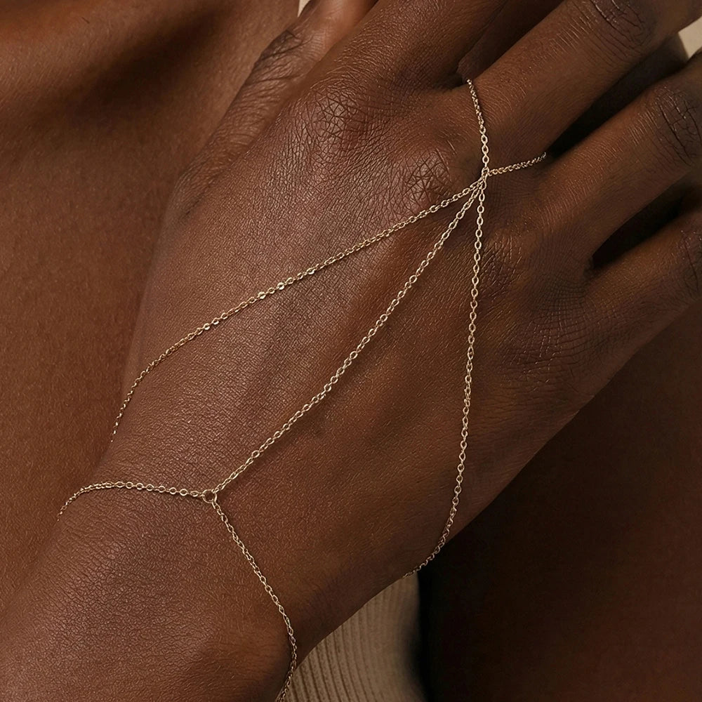 Bracelet Ring Heart Hand
