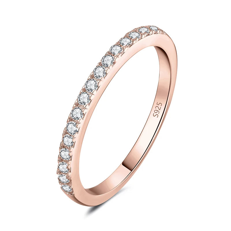 Ring Moissanite Half Eternity