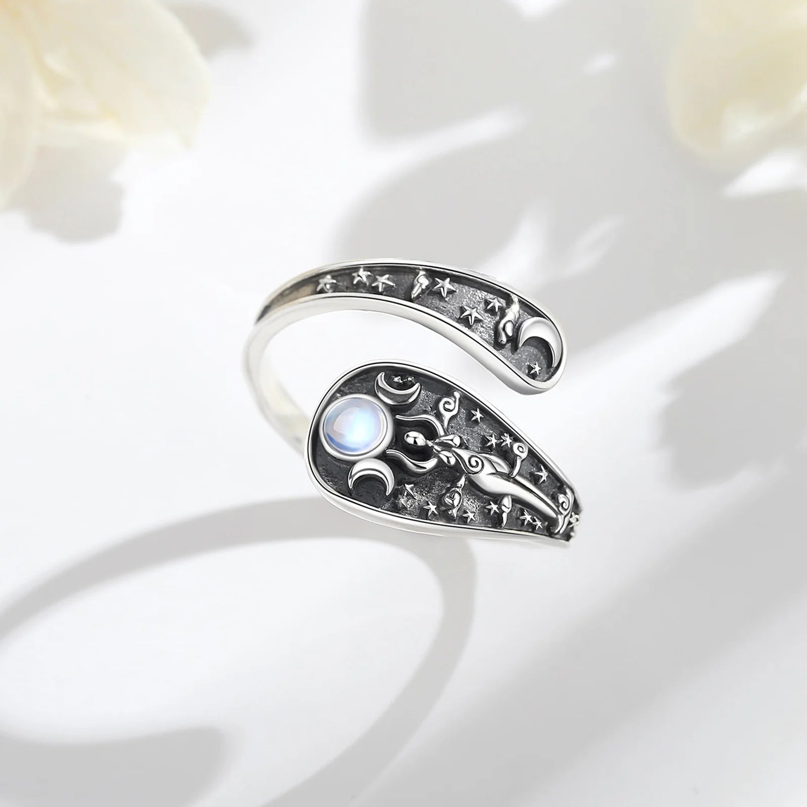 Ring Triple Moon Goddess