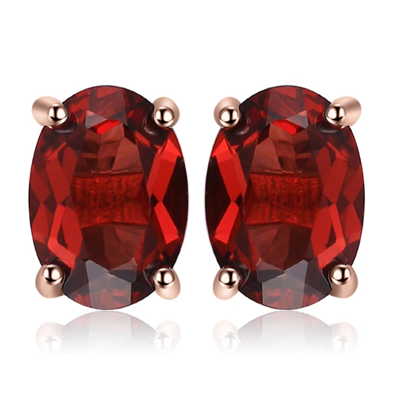 Earrings Natural Gemstone Stud