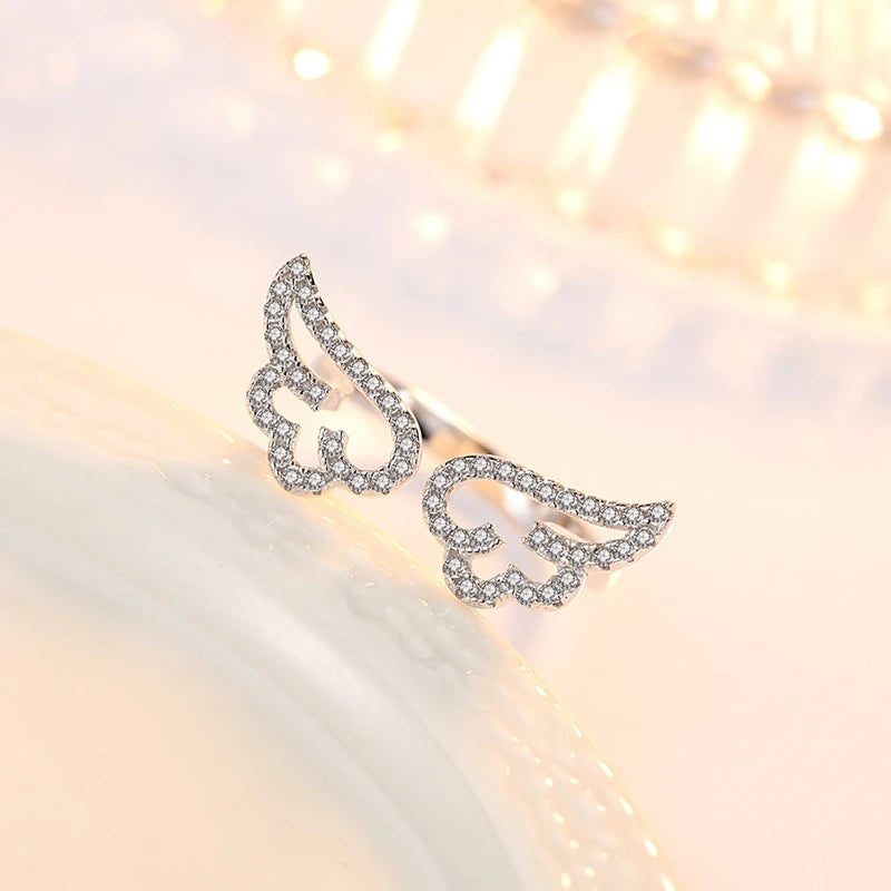 Ring Angel Wing Feather