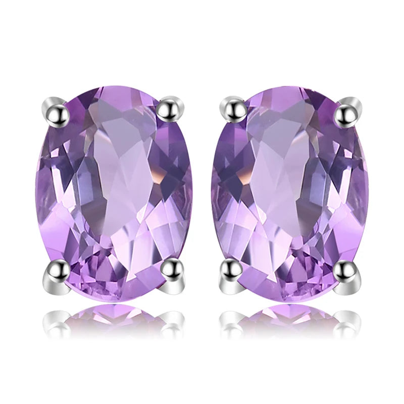 Earrings Natural Gemstone Stud