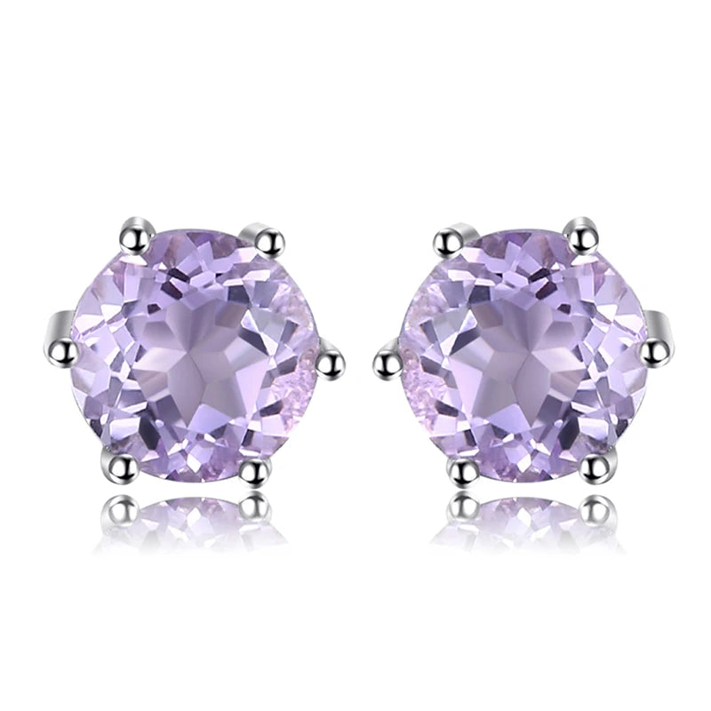 Earrings Genuine Gemstone Stud