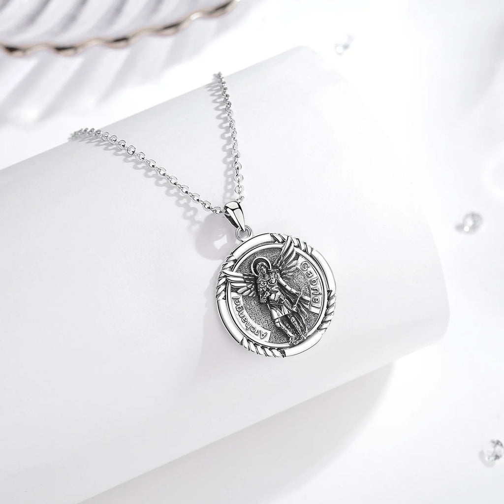 Necklace Saint Gabriel Archangel Medallion