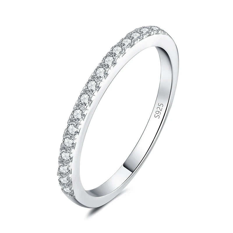 Ring Moissanite Half Eternity