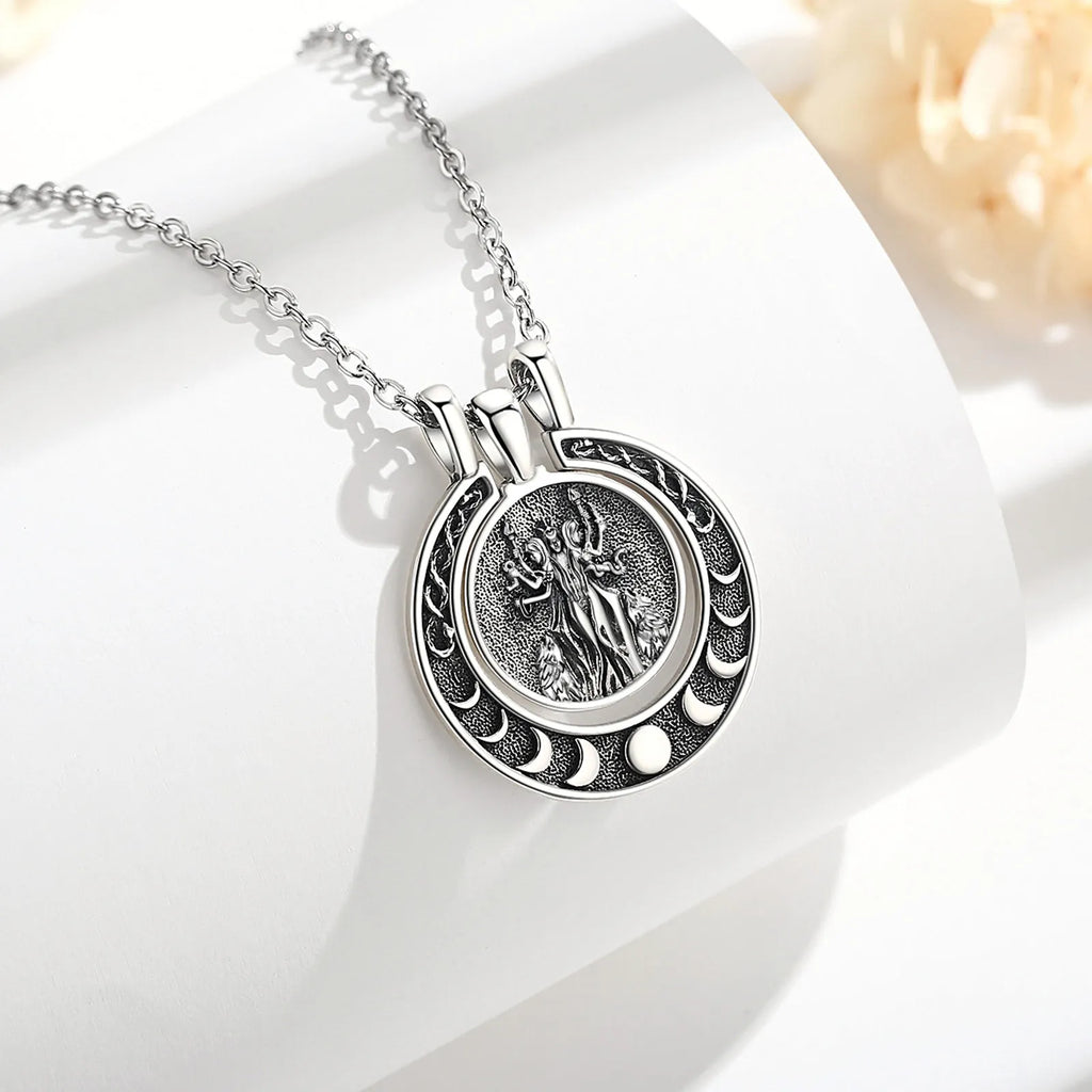 Necklace Hecate Triple Moon