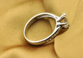 Ring Luxury 925 Sterling Silver Classic for Women Six claw jewelry simple 70ct diamond ring imitation diamond women's ring
