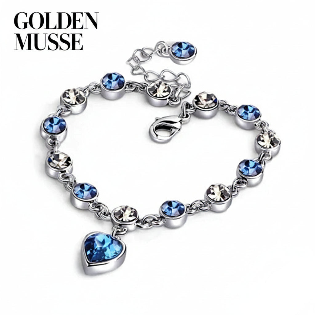 Bracelet Sapphire Heart