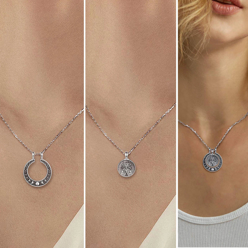 Necklace Hecate Triple Moon