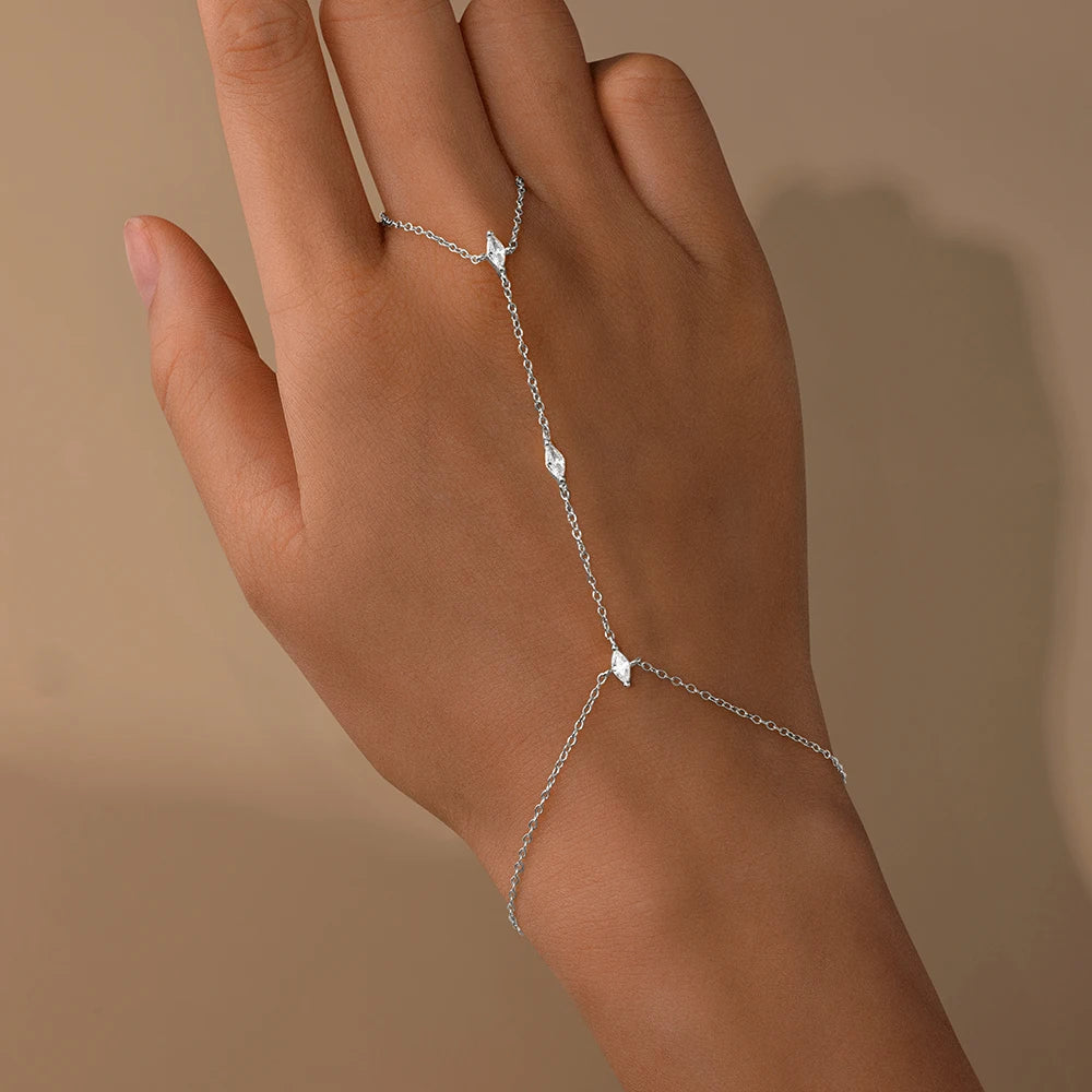 Bracelet Ring Heart Hand