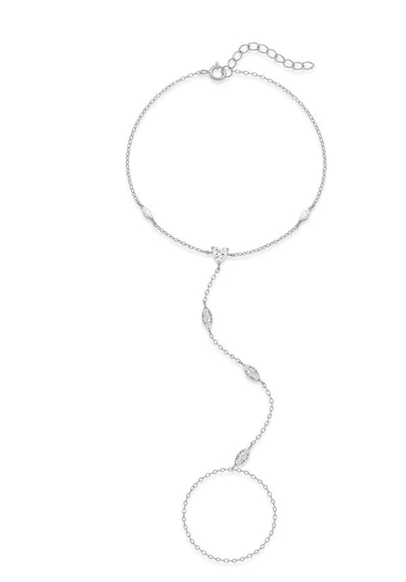 Bracelet Ring Heart Hand