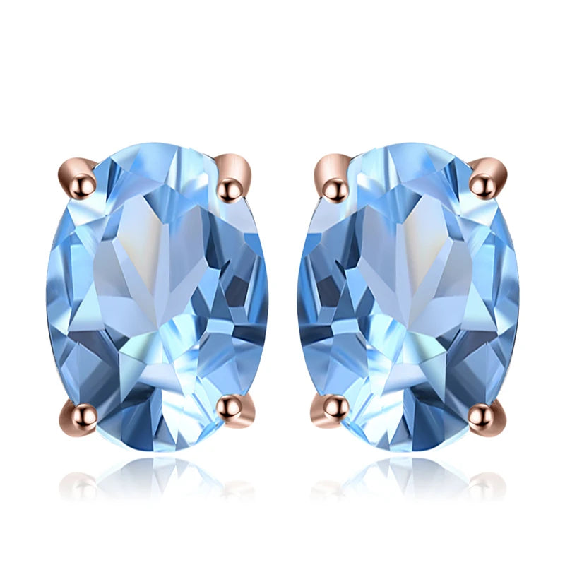 Earrings Natural Gemstone Stud
