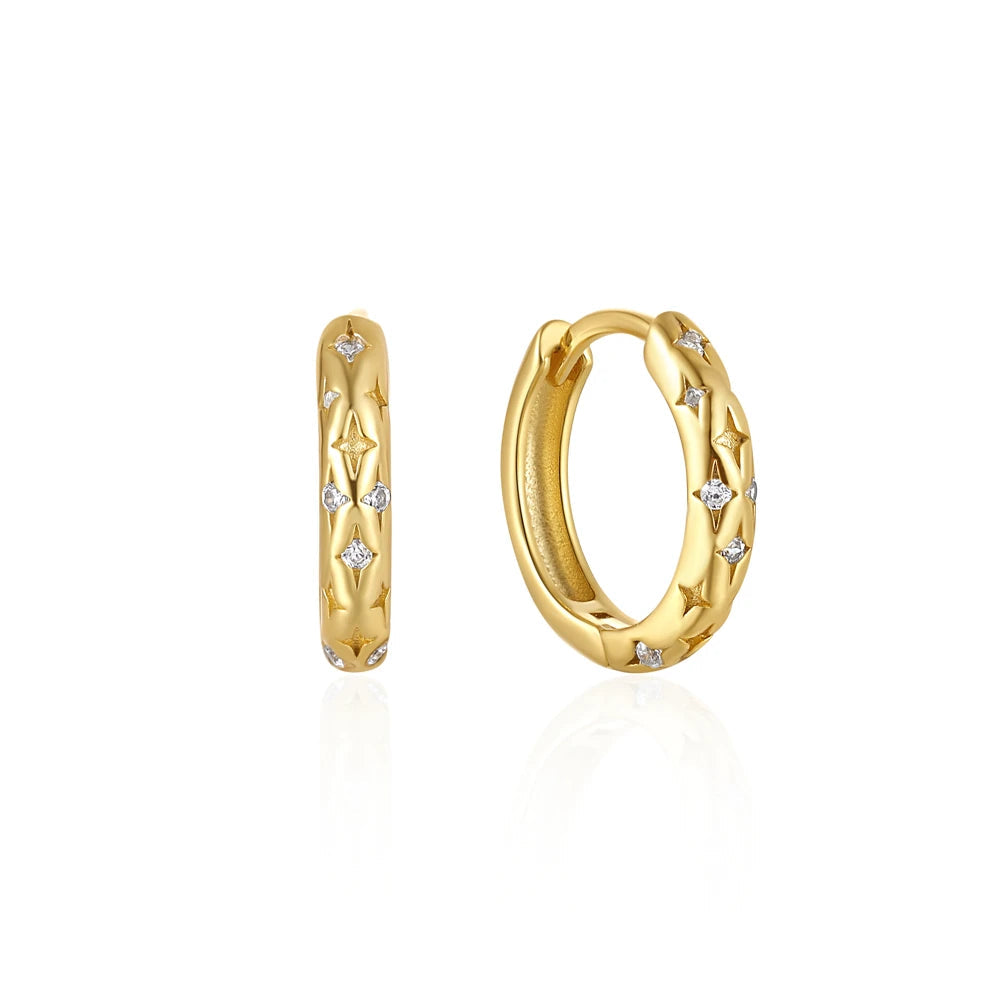 Earrings Tiny Gold Hoop